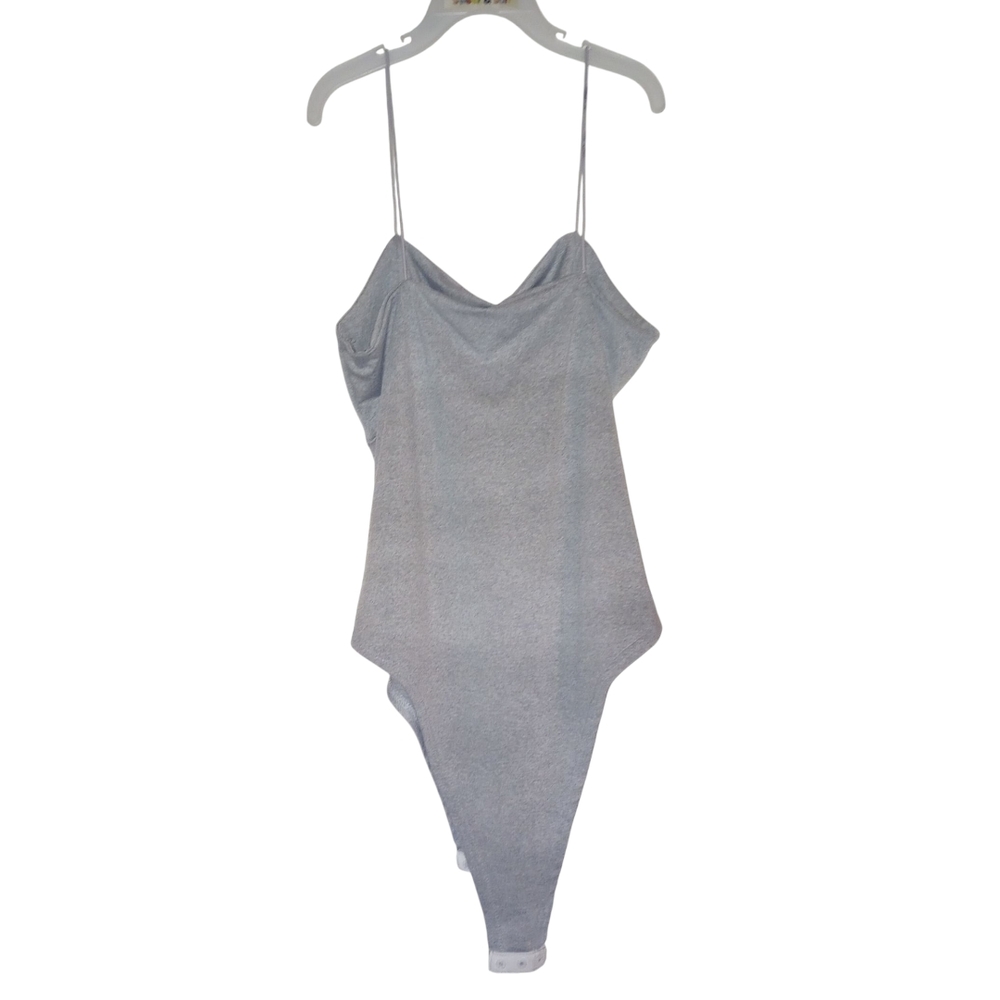 Elegant Gray Women's Bodysuit